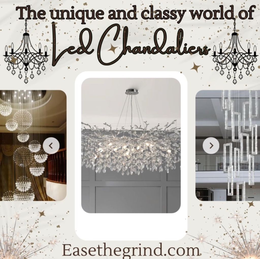 why led chandeliers  are a low cost way to glam up your house