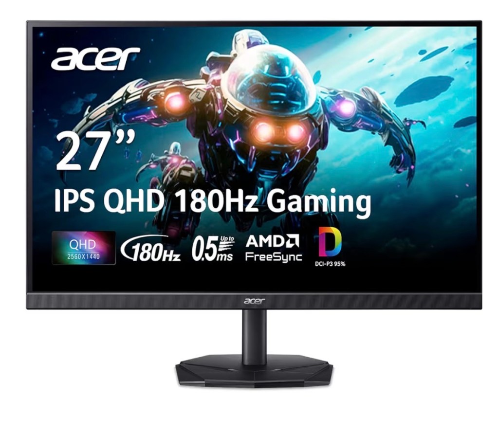 Acer Nitro 27” 2K 180Hz Gaming Monitor